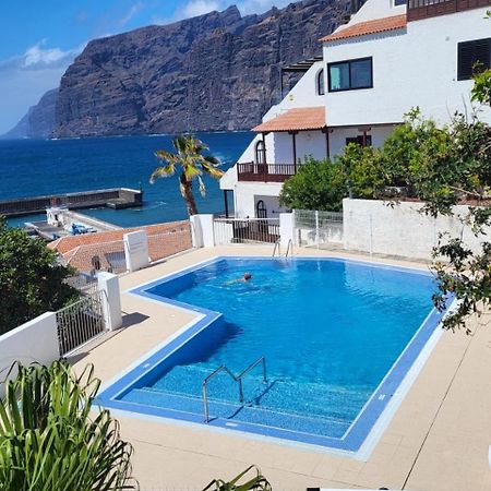 Apartment Mit Sonnenterrasse Und Panorama - Meerblick, 5 Min. Von Hafen + Strand Acantilado de los Gigantes Exteriör bild