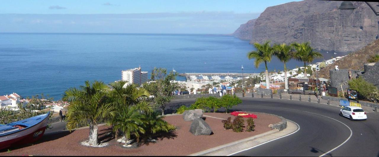 Apartment Mit Sonnenterrasse Und Panorama - Meerblick, 5 Min. Von Hafen + Strand Acantilado de los Gigantes Exteriör bild