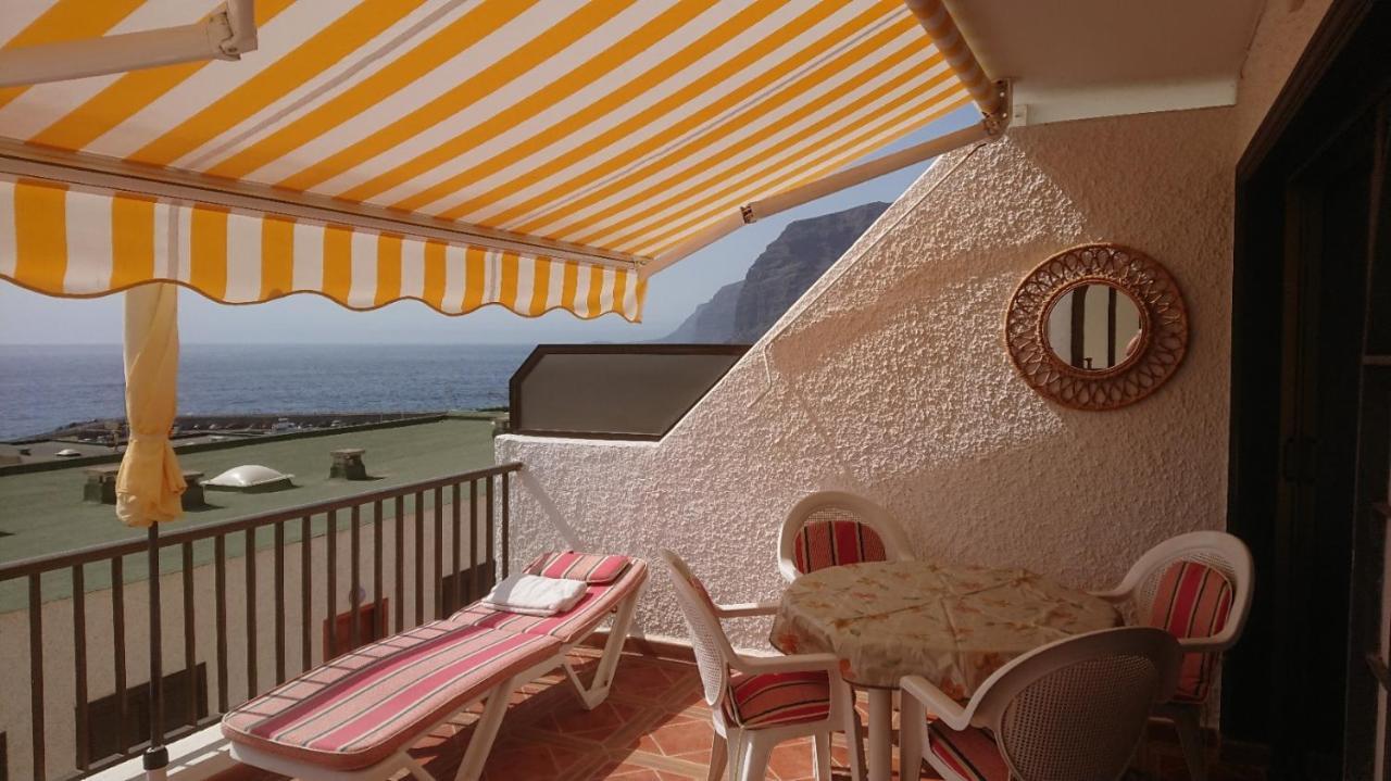 Apartment Mit Sonnenterrasse Und Panorama - Meerblick, 5 Min. Von Hafen + Strand Acantilado de los Gigantes Exteriör bild