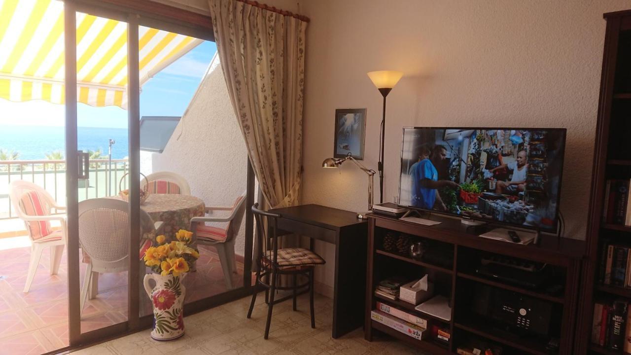 Apartment Mit Sonnenterrasse Und Panorama - Meerblick, 5 Min. Von Hafen + Strand Acantilado de los Gigantes Exteriör bild